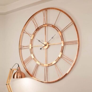 Metal wall clock